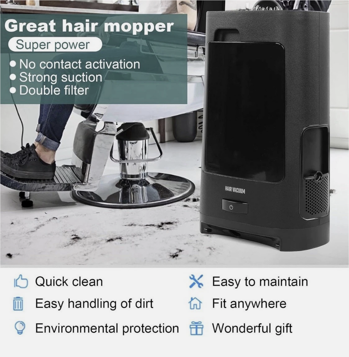 Hair Vacuum Cleaner – Salon & Home Use