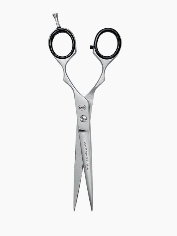 Professional Stainless Steel 8.5" Hair Cutting Barber Scissors with Finger Rest by BRS German